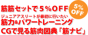 筋肉を知り、筋肉を鍛える特別セットで5%OFF! ジュニアアスリートが最初に行いたい 筋力＆パワートレーニング（ＤＶＤ）とＣＧで見る筋肉図典　筋ナビ1.0（ソフトウエア）